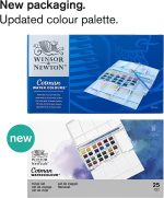Winsor & Newton Cotman Watercolor Paint, Plus Set 24 Half Pans, Set of 24 - Image 3